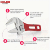 Delixi 6 Inch Adjustable Wrench