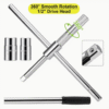 4 Way Universal Tire Nut Wrench Set