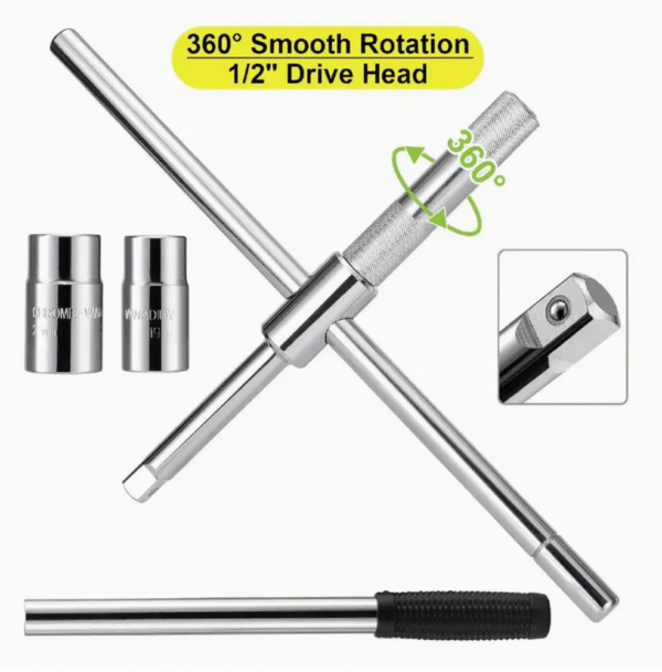4 Way Universal Tire Nut Wrench Set