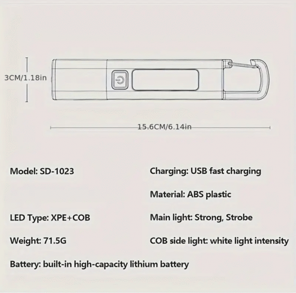 Screenshot 2025-08-19 at 14.00.11 Smiling Shark Rechargeable LED Flashlight
