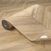 Retro Wood Grain Herringbone Vinyl Baseboard Roll